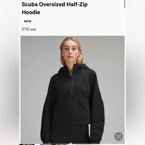 LuluLemon scuba half zip